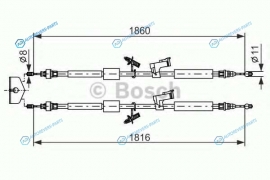 1 987 482 189 Трос стояночного тормоза