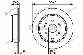 0 986 479 449 Диск тормозной | зад