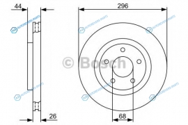 0 986 479 358 Диск тормозной | перед