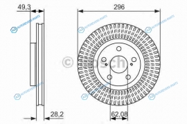 0 986 479 768 Диск тормозной | перед