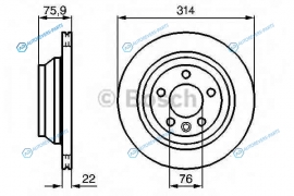 0 986 479 094 Диск тормозной | зад