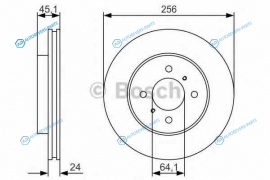 0 986 479 R51 Диск тормозной | перед