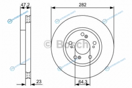 0 986 479 365 Диск тормозной | перед