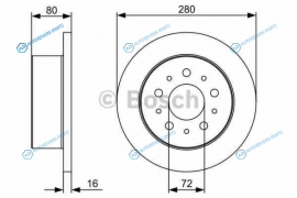 0 986 479 399 Диск тормозной | зад
