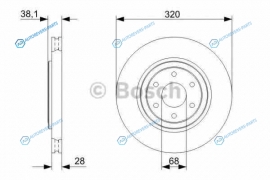 0 986 479 357 Диск тормозной | перед