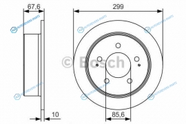 0 986 479 U21 Диск тормозной | зад