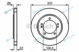 0 986 478 839 Диск тормозной | перед