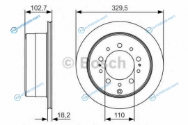 0 986 479 R15 Диск тормозной | зад