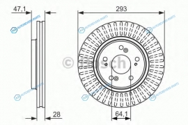 0 986 479 456 Диск тормозной | перед