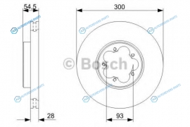 0 986 479 307 Диск тормозной | перед