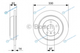 0 986 479 330 Диск тормозной | зад