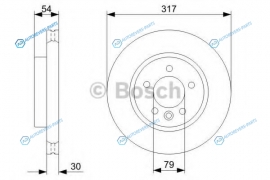 0 986 479 287 Диск тормозной | перед