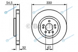 0 986 479 269 Диск тормозной | перед