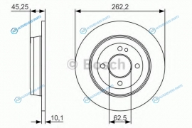 0 986 479 A44 Диск тормозной | зад