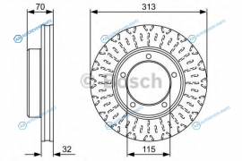 0 986 479 567 Диск тормозной | перед