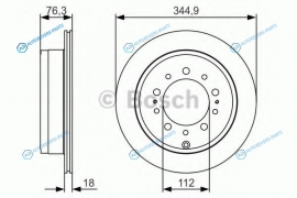 0 986 479 R32 Диск тормозной | зад