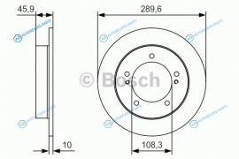 0 986 479 B09 Диск тормозной | перед