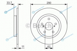 0 986 479 656 Диск тормозной | зад