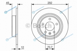 0 986 479 646 Диск тормозной | зад