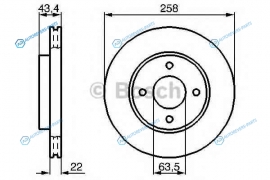 0 986 478 892 Диск тормозной | перед