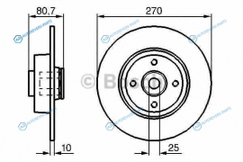 0 986 479 274 Диск тормозной | зад