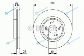 0 986 479 R24 Диск тормозной | перед