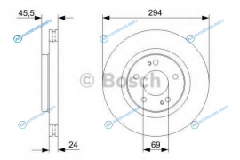 0 986 479 372 Диск тормозной | перед