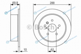 0 986 479 614 Диск тормозной | перед