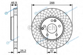 0 986 478 624 Диск тормозной | перед