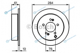 0 986 479 126 Диск тормозной | зад