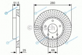 0 986 479 C36 Диск тормозной | перед
