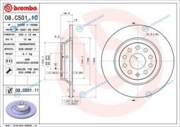 08.C501.11 Диск тормозной UV Coated | зад