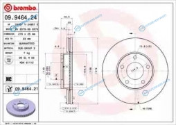 09.9464.21 Диск тормозной UV Coated | перед