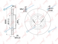BN-1172 Диск тормозной | перед