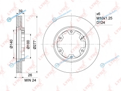 BN-1107 Диск тормозной | перед