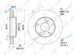 BN-1150 Диск тормозной | перед