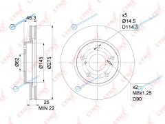 BN-1157 Диск тормозной | перед