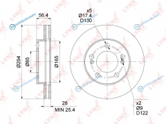 BN-1902 Диск тормозной | перед