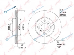 BN-1156 Диск тормозной | перед
