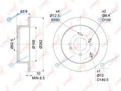 BN-1049 Диск тормозной | зад