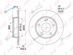 BN-1197 Диск тормозной | зад