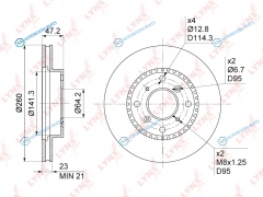 BN-1041 Диск тормозной | перед