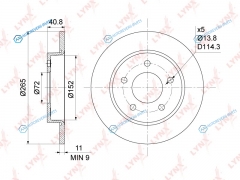 BN-1065 Диск тормозной | зад