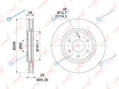 BN-1804 Диск тормозной | перед