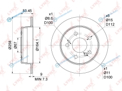 BN-1075 Диск тормозной | зад