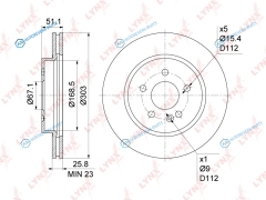 BN-1083 Диск тормозной | перед
