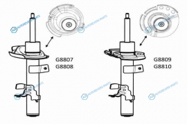 G8808 Стойка амортизационная - Original | перед лев