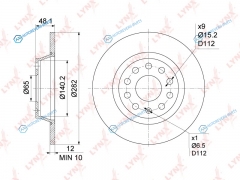 BN-1198 Диск тормозной | зад