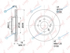 BN-1054 Диск тормозной | перед