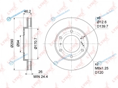 BN-1090 Диск тормозной | перед